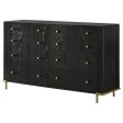 Arini 8-drawer Bedroom Dresser Black Supply