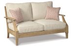 Clare View Beige Outdoor Loveseat and 4 Lounge Chairs Supply