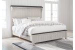 Darborn Gray Brown King Panel Bed Online Sale