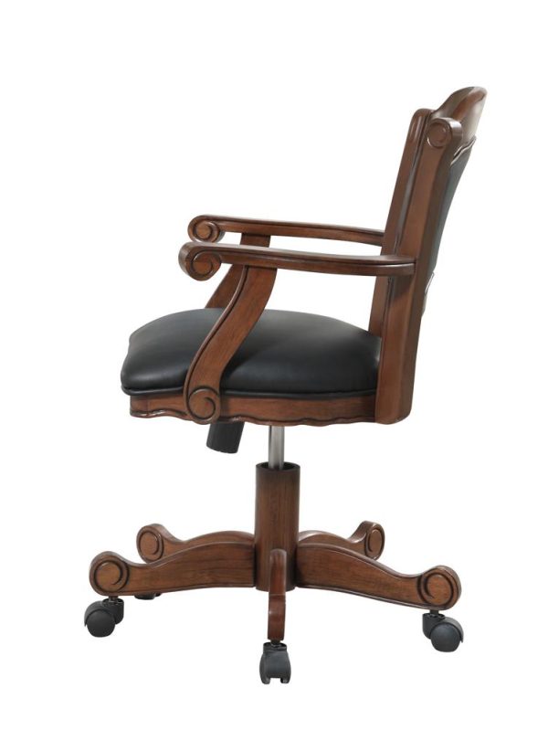 Turk Game Chair with Casters Black Tobacco Sale