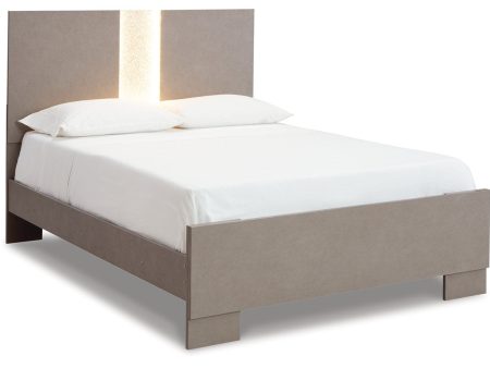 Surancha Gray Queen Panel Bed For Discount