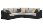 Beachcroft Black 3-Piece Outdoor Sectional Online Sale