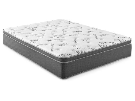 Sommet 13  Queen Bamboo Euro Top Memory Foam Hybrid Mattress Online now