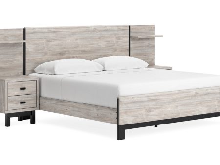 Vessalli Gray King Panel Bed with Extensions Online