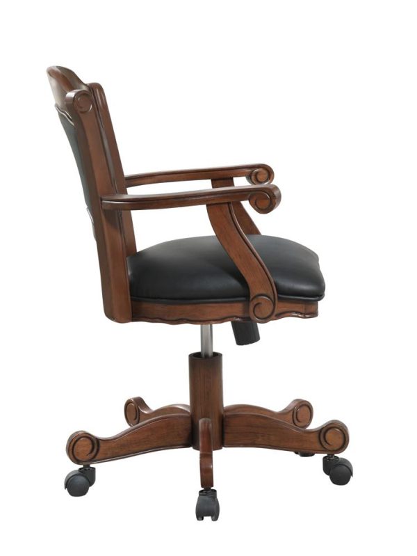 Turk Game Chair with Casters Black Tobacco Sale