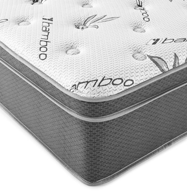 Sommet 13  California King Bamboo Euro Top Hybrid Mattress on Sale