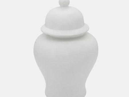 18 h Temple Jar, Matte White Online Hot Sale