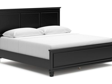 Lanolee Black King Panel Bed Discount