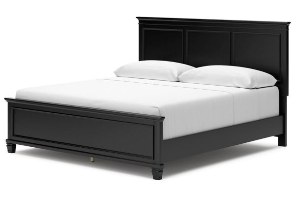 Lanolee Black King Panel Bed Discount