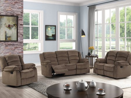 Dynamo Chocolate 3-Piece Reclining Living Room Set Sale