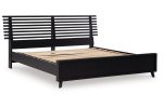 Danziar Black King Slat Platform Bed on Sale