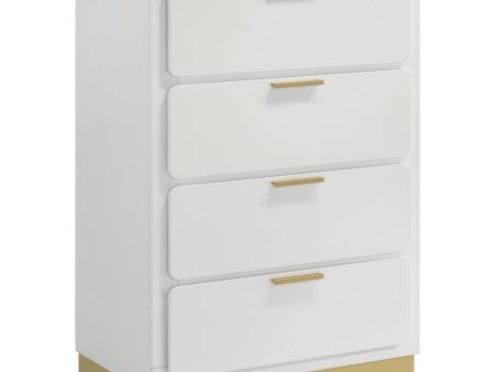 Caraway 4-drawer Bedroom Chest White Supply