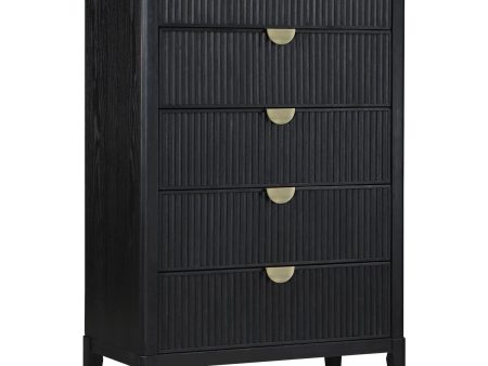 Brookmead 5-drawer Bedroom Chest Black Discount