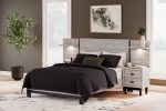 Vessalli Gray Queen Panel Bed with Extensions on Sale