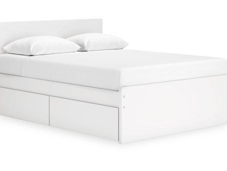 Onita White Queen Platform Bed with 2 Side Storage Fashion