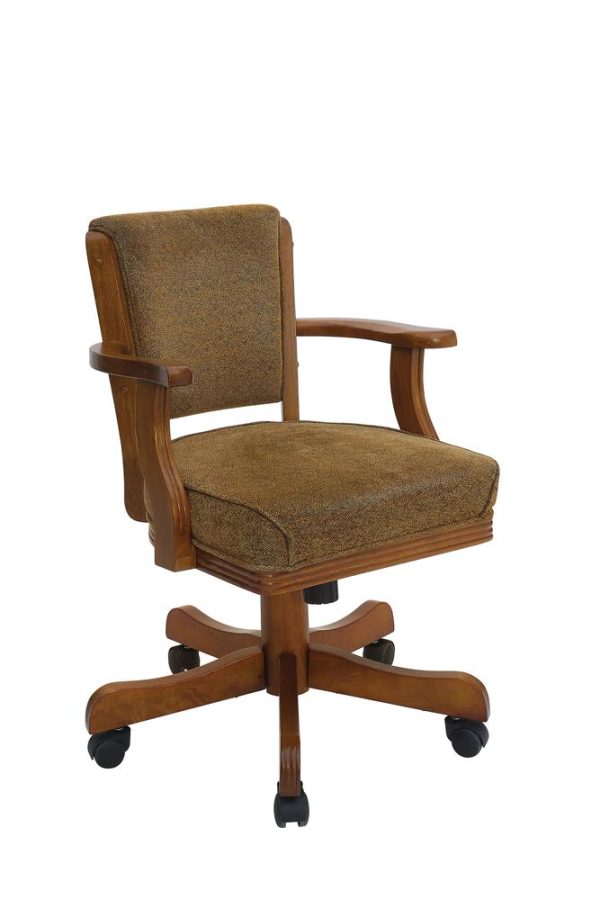 Mitchell Upholstered Game Chair Olive-brown Amber Sale