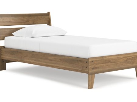 Deanlow Honey Twin Platform Panel Bed Online Sale