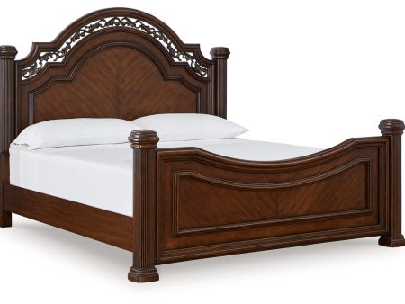 Lavinton Brown King Poster Bed Sale