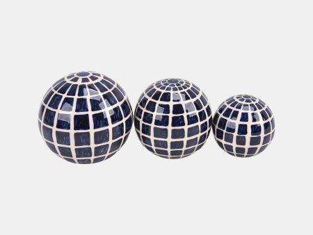 Cer, S 3 Checkered Orbs, 4 5 6  Blue Online now