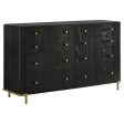 Arini 8-drawer Bedroom Dresser Black Supply