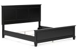 Lanolee Black King Panel Bed Discount