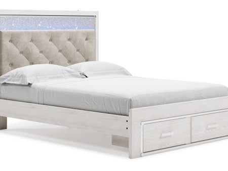 Altyra White Queen Upholstered Storage Bed Hot on Sale