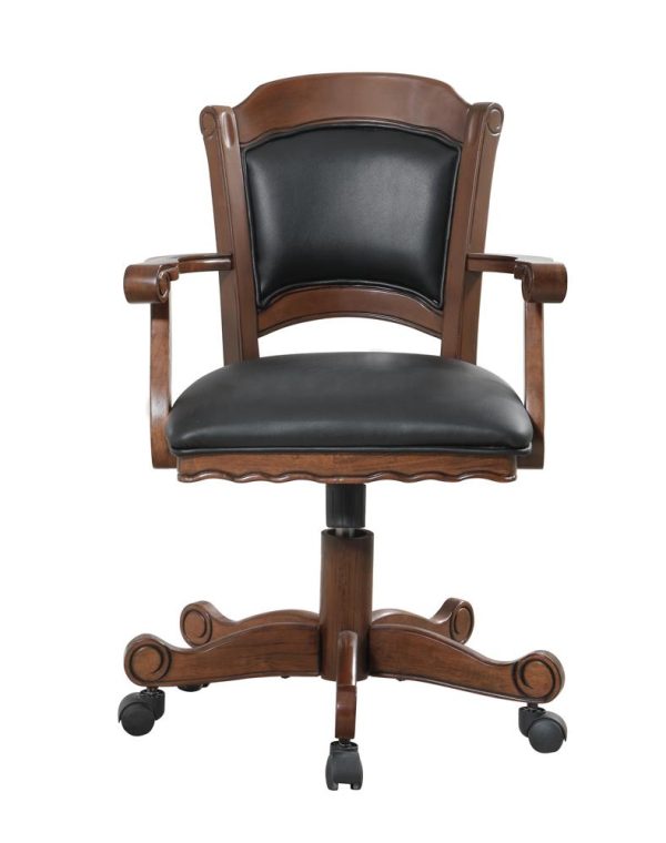 Turk Game Chair with Casters Black Tobacco Sale