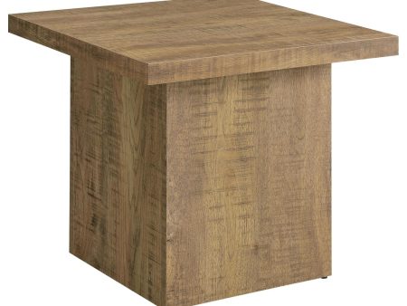 Zetta Square Engineered Wood End Table Mango on Sale