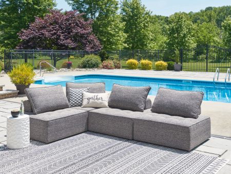 Bree Zee Brown 4-Piece Outdoor Sectional For Cheap