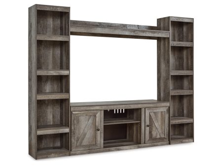 Wynnlow Gray 4-Piece Entertainment Center Hot on Sale