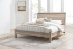 Hasbrick Tan King Panel Bed Cheap