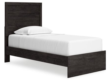 Belachime Charcoal Twin Panel Bed Hot on Sale