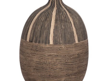 10 h Tribal Vase, Brown on Sale