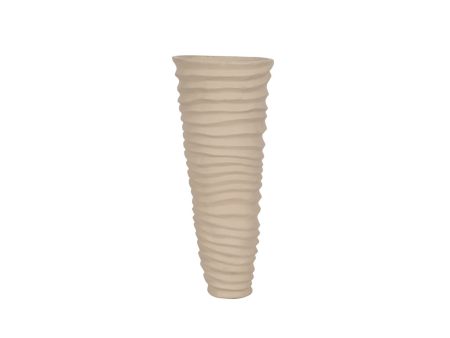 Metal 15 , Rugged Vase, Ivory nickel Hot on Sale