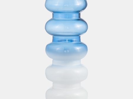 Glass, 17 h Accordion Vase, Blue Online Hot Sale