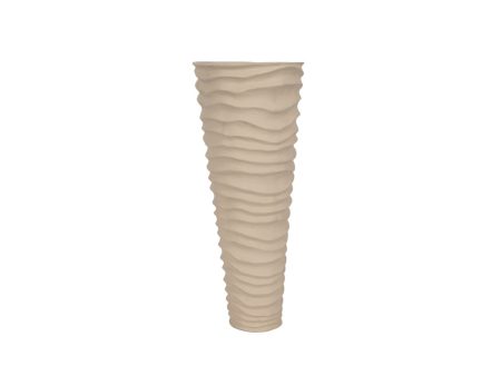 Metal 18 , Rugged Vase, Ivory nickel For Sale