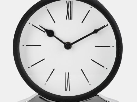 Metal,7 h,candid Table Clock,white black Online Hot Sale