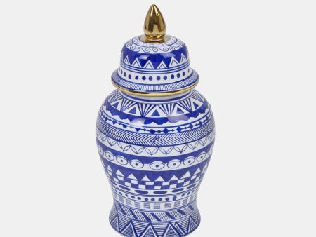 14  White blue Temple Jar Hot on Sale