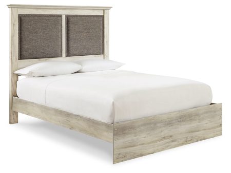 Cambeck Whitewash King Upholstered Panel Bed Supply