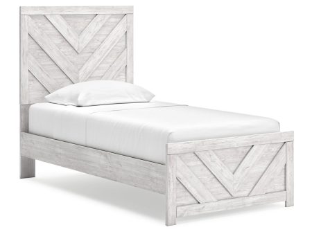 Cayboni Whitewash Twin Panel Bed Online