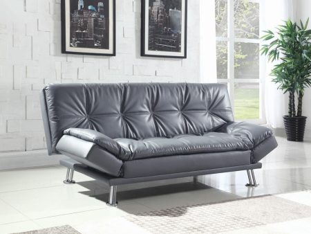 Dilleston Tufted Back Upholstered Sofa Bed Gray Online now