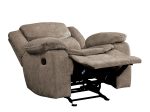 Bastrop Brown Fabric Glider Reclining Chair Online now