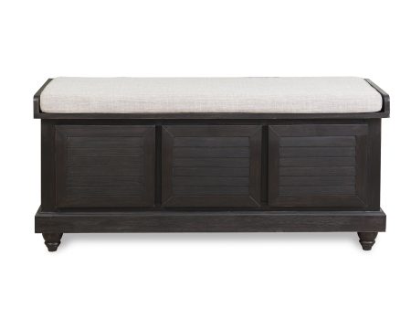 Woody Antique Black Lift Top Storage Bench Fashion