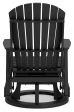 Hyland wave Black Outdoor Swivel Glider Chair Online Sale