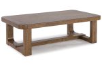 Cabalynn Light Brown Coffee Table and 2 End Tables Hot on Sale