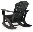 Sundown Treasure Black Outdoor Rocking Chair For Cheap