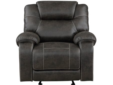 Gainesville Chocolate Microfiber Glider Reclining Chair Online