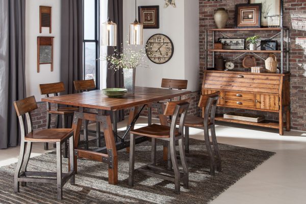 Holverson Rustic Brown Counter Height Table Online Sale