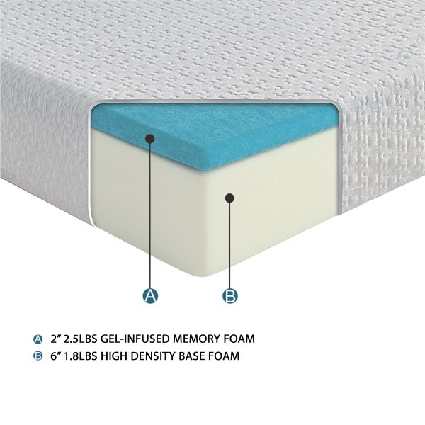 MT-G08Q 8  Queen Gel-Infused Memory Foam Mattress Discount