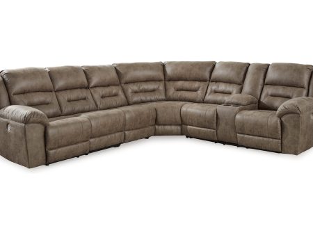 Ravenel Fossil 4-Piece Power Reclining Sectional Cheap